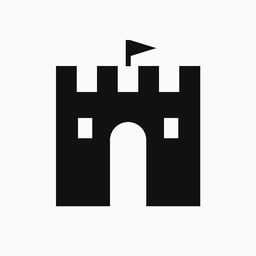 Inkfort icon: an ink castle with a flag